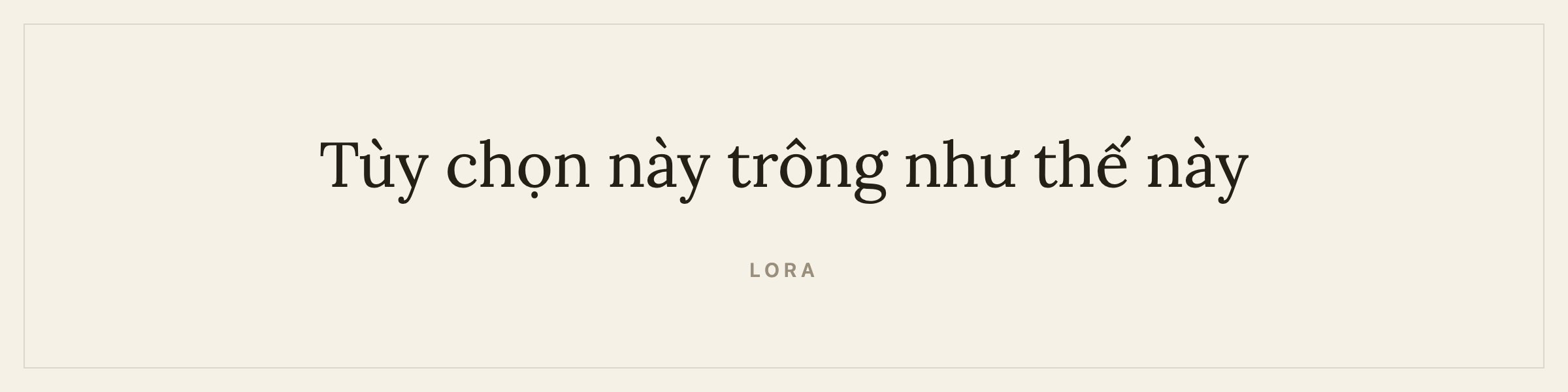Sample sentence in Lora
